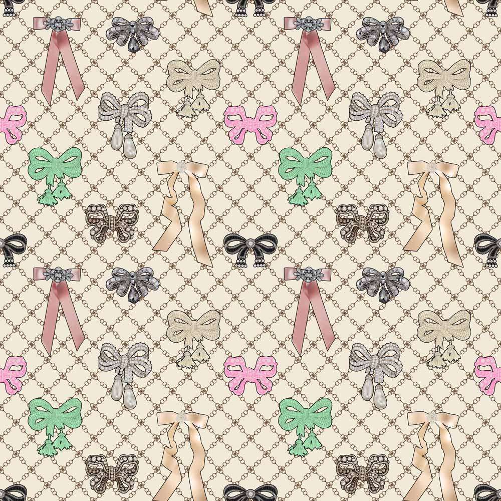 MUCHO GUSTO® Bluse Aachen Schleifen und Ketten