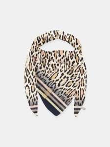 MUCHO GUSTO® Schal St. Tropez Viskose Leopard Print mit Gürtel.