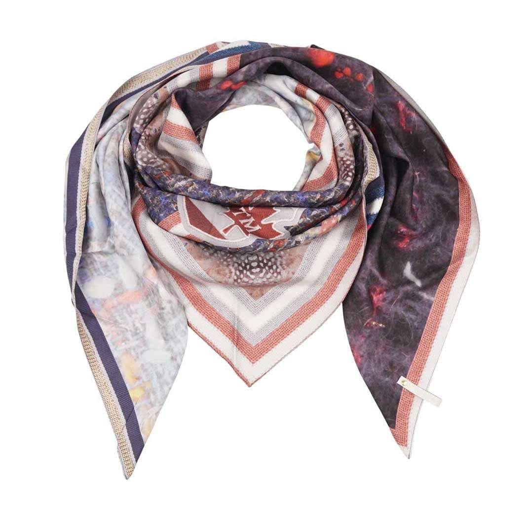 MUCHO GUSTO® Seidenschal St. Tropez Tweed-Patchwork