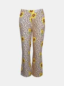 MUCHO GUSTO® Pants Lesbos Leopard Print with Sunflowers.
