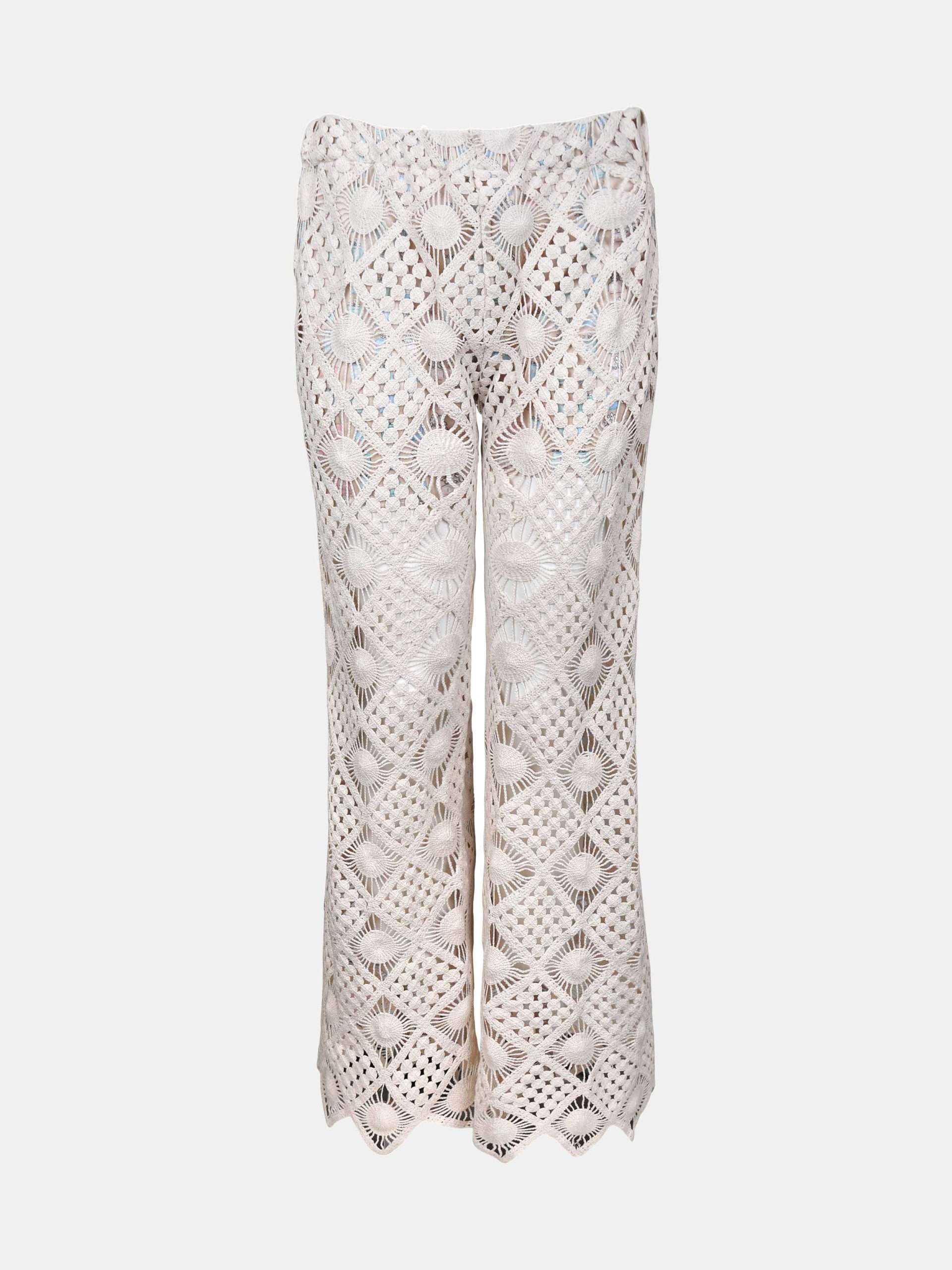 Crochet Pants Crotone Ecru
