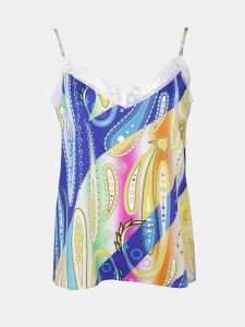 MUCHO GUSTO® Slip Top Multicolor Rainbow Paisley.
