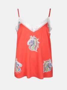 MUCHO GUSTO® Slip Top Multicolor Paarden paisley