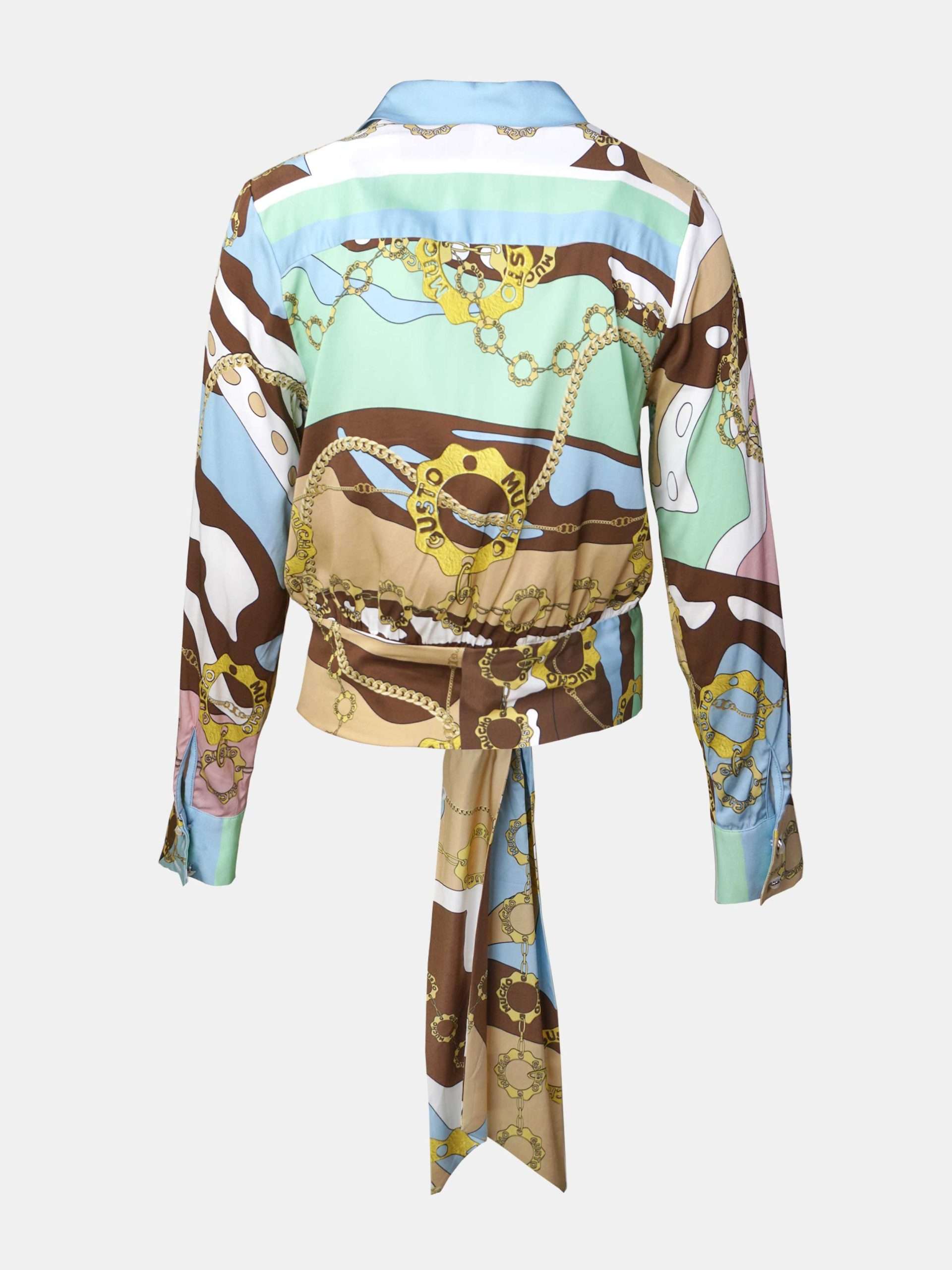 Bluse Antwerp Pastellfarben mit Ketten