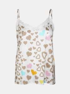MUCHO GUSTO® Slip Top Ecru Leopard Hartjes