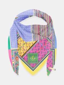 MUCHO GUSTO® Sjaal St. Tropez Kleurrijke Bloemenprint