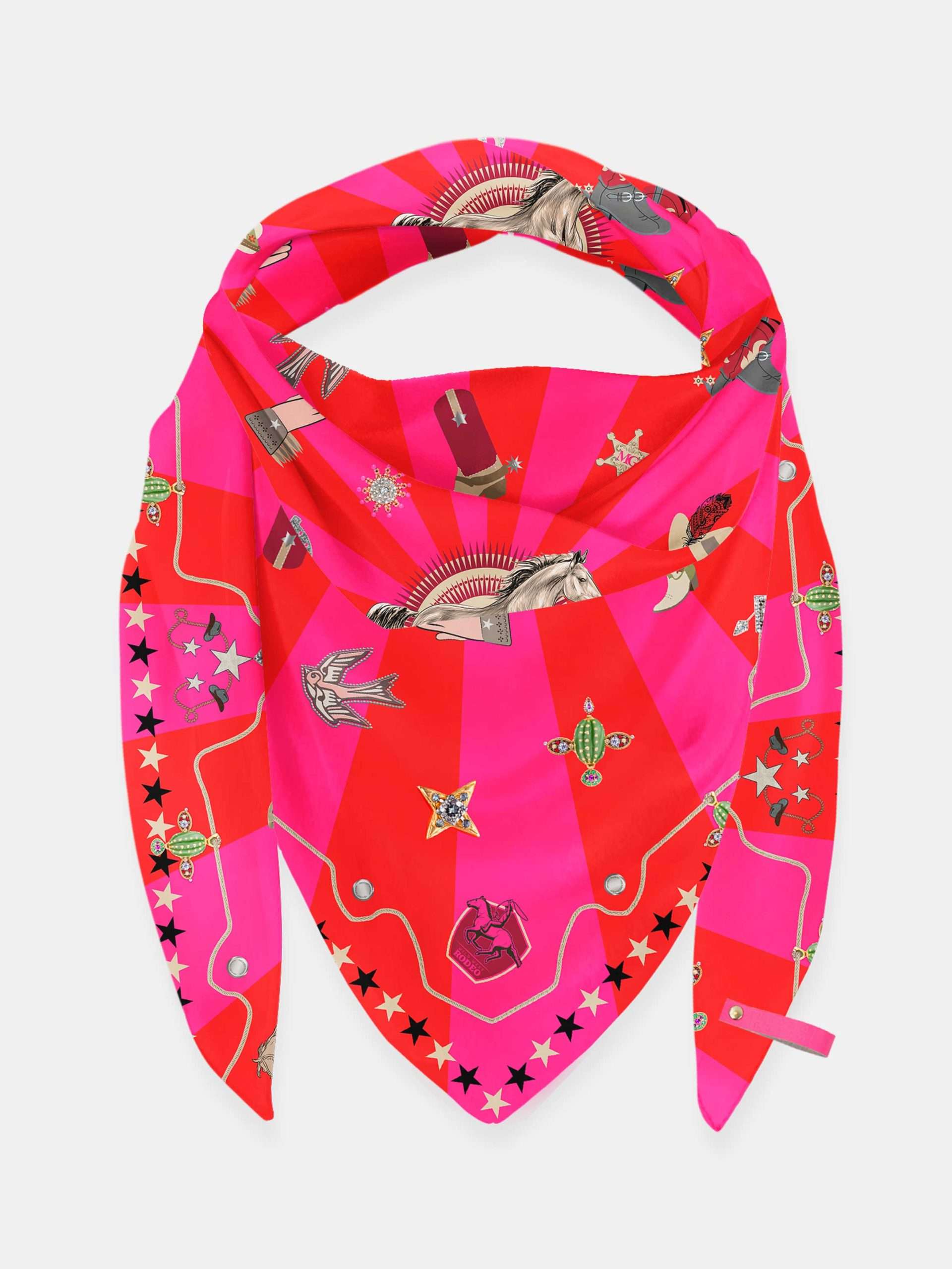 Sjaal St. Tropez Viscose Western Luxe Print