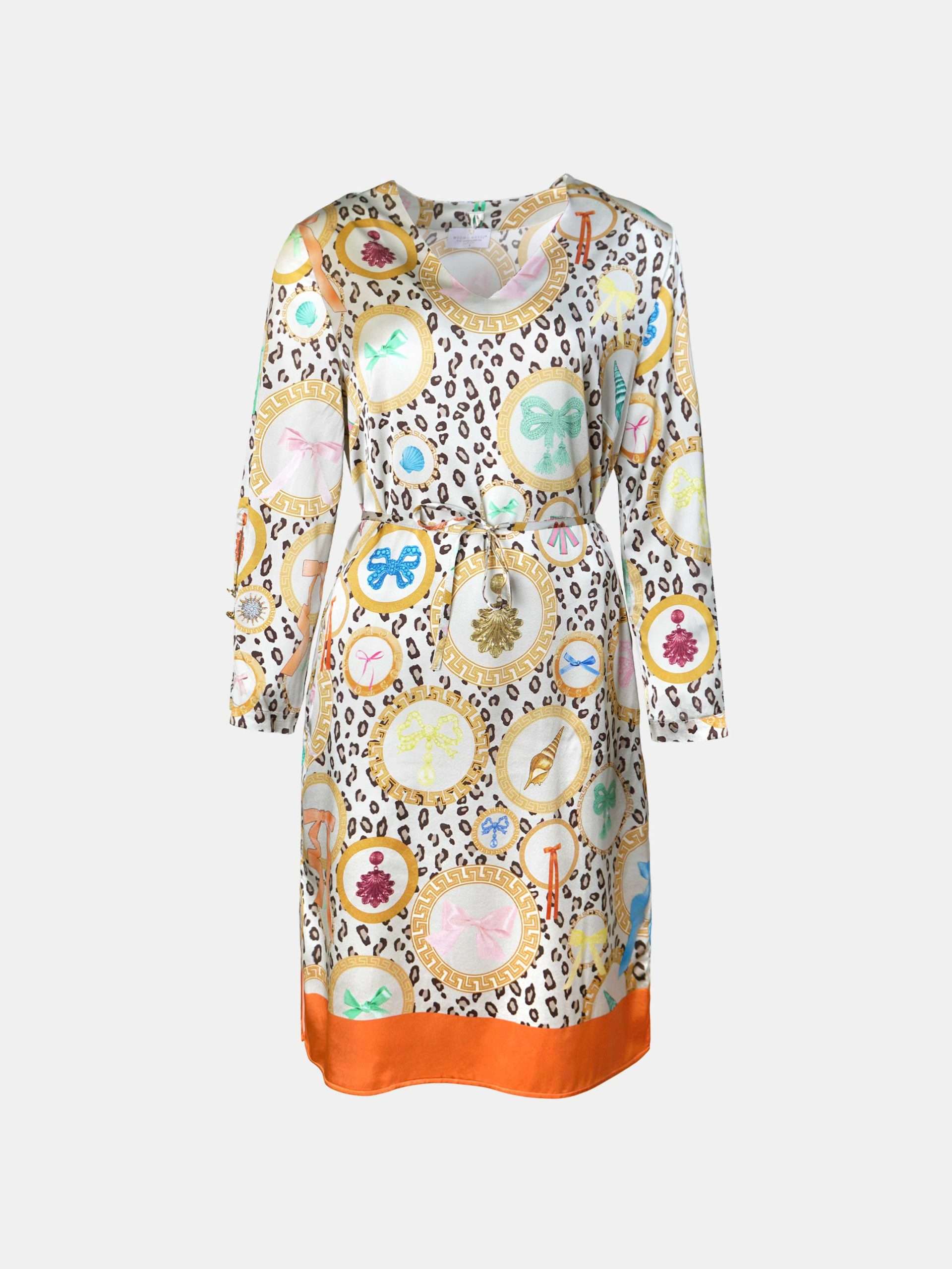 MUCHO GUSTO® Kleid Carrara Leopard Barock Print