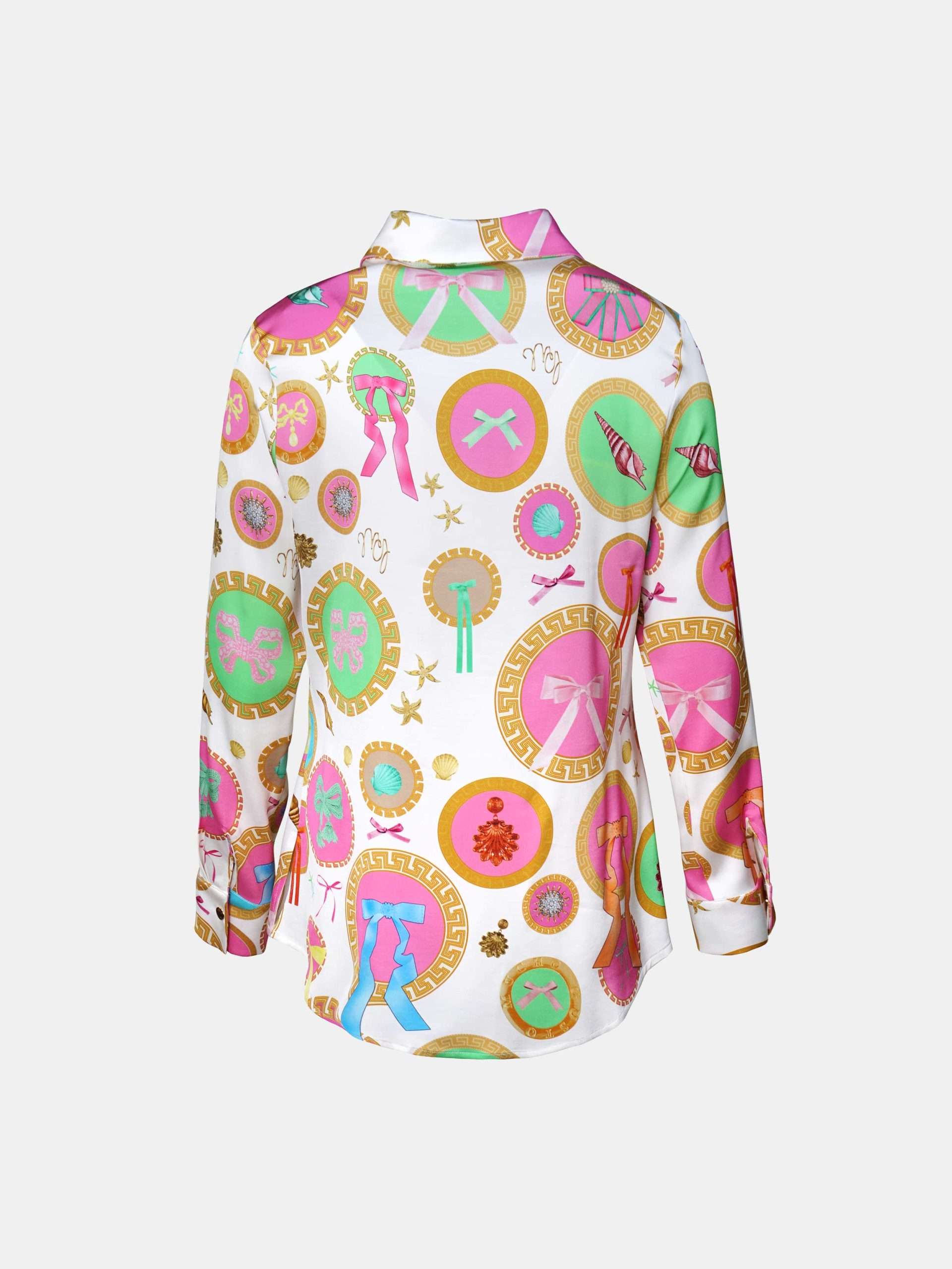 MUCHO GUSTO® Blouse Francis Bay Baroque Circle Print