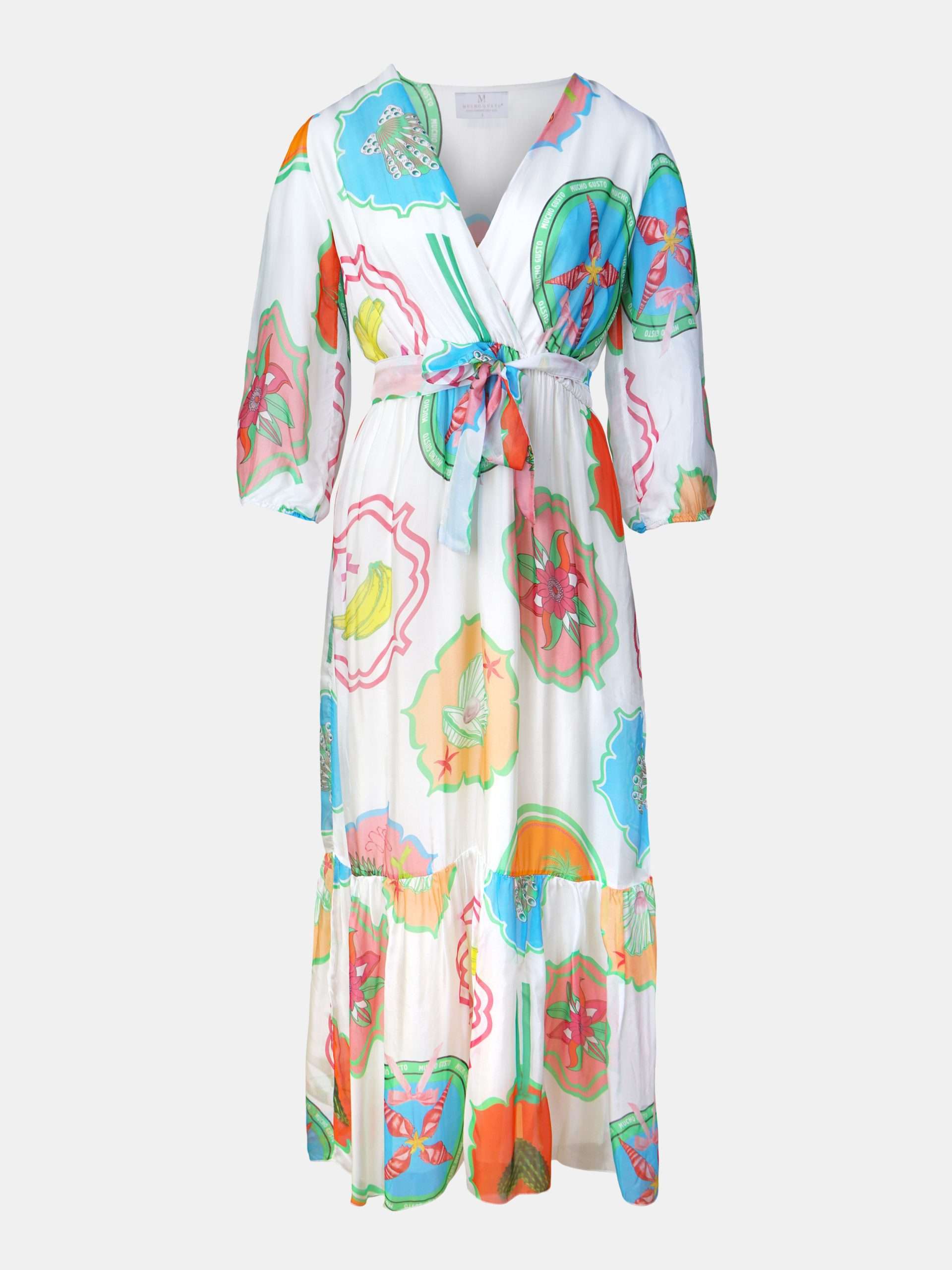 MUCHO GUSTO® Jurk Valencia Zomerpatches