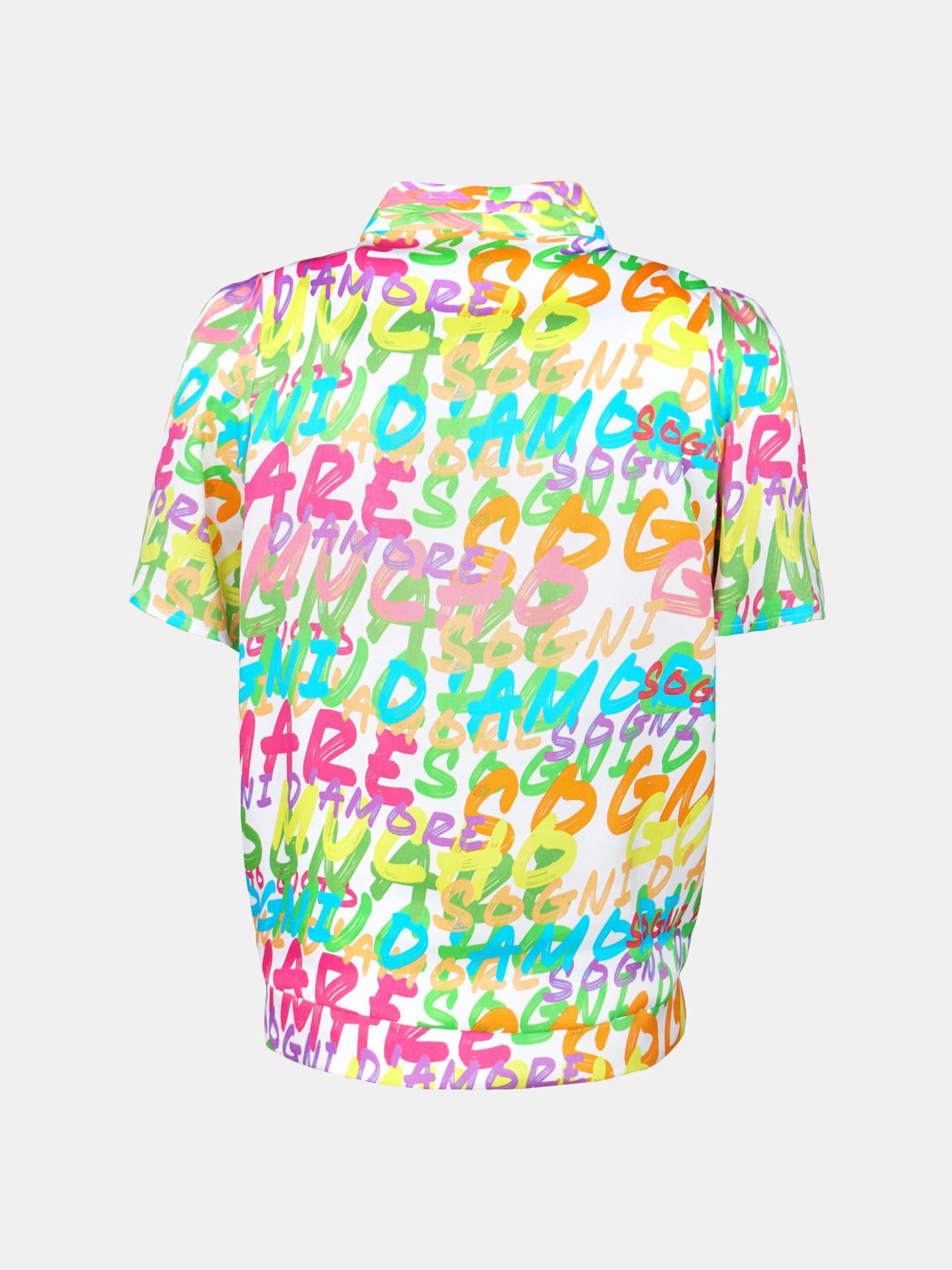 MUCHO GUSTO® Bluse Creta Buntes AMARE GNARE Print