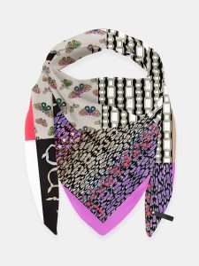MUCHO GUSTO® Sjaal St. Tropez Knus Roze Patchwork