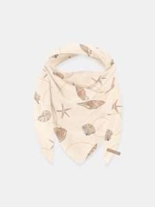 MUCHO GUSTO® Sjaal St. Tropez Viscose Creme Zeeschelpenprint