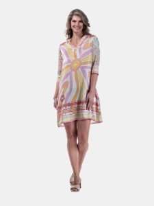 MUCHO GUSTO® Dress Genova Paisley Paradise Patchwork