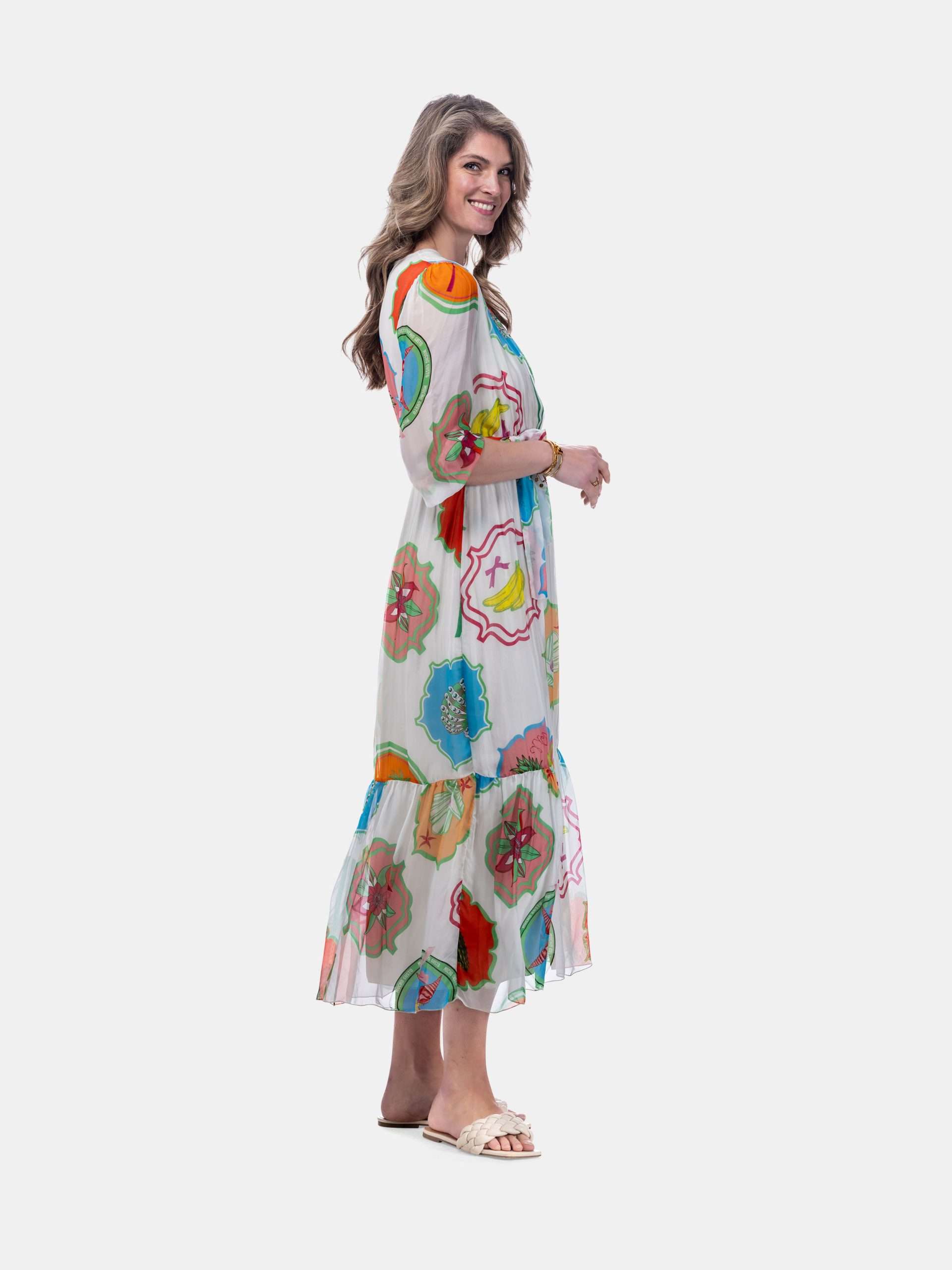 MUCHO GUSTO® Dress Valencia Summer Patches