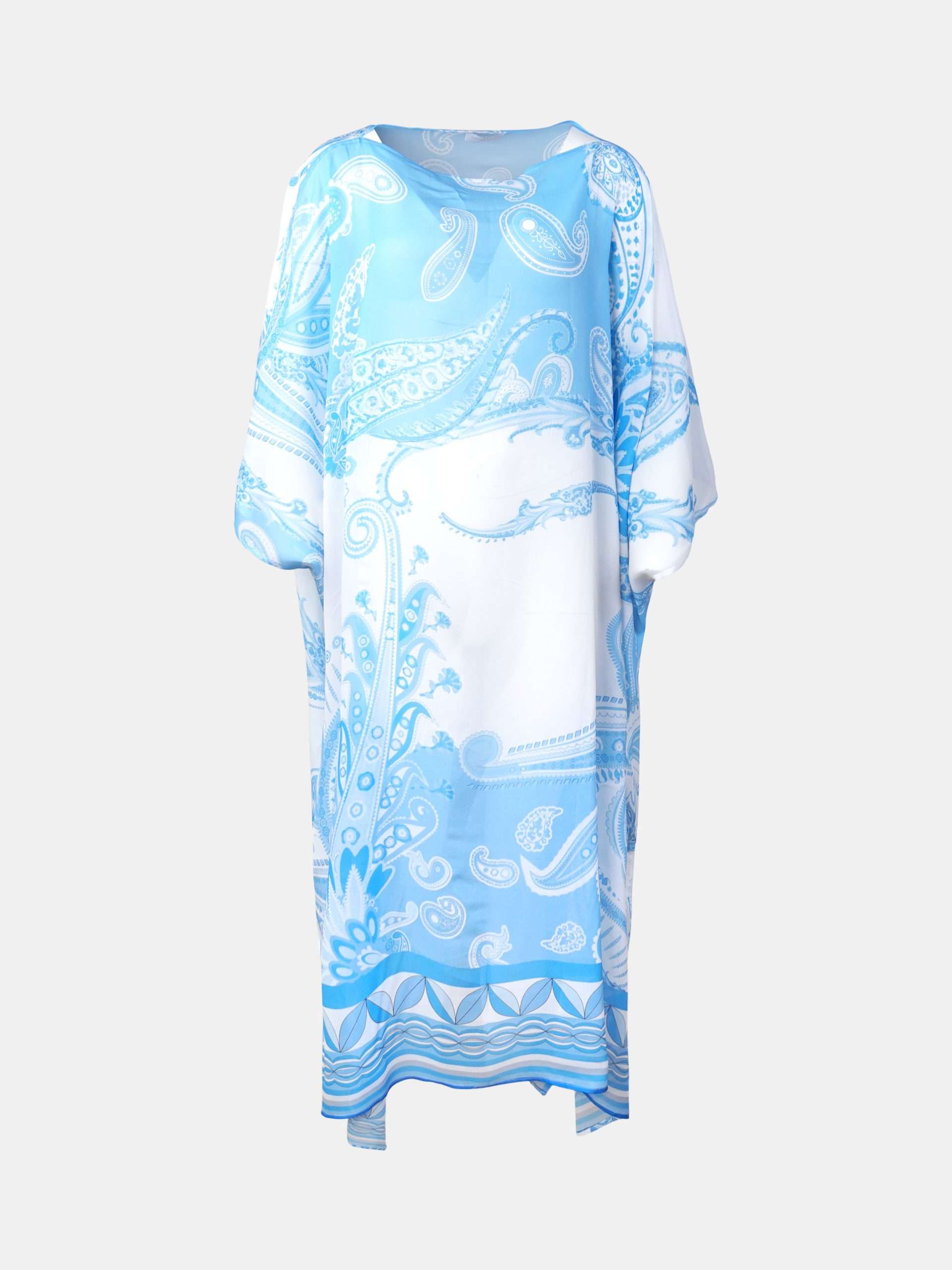 MUCHO GUSTO® Kaftan Canelli Light Blue Paisley