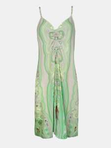 MUCHO GUSTO® Dress Naxos Green Paisley