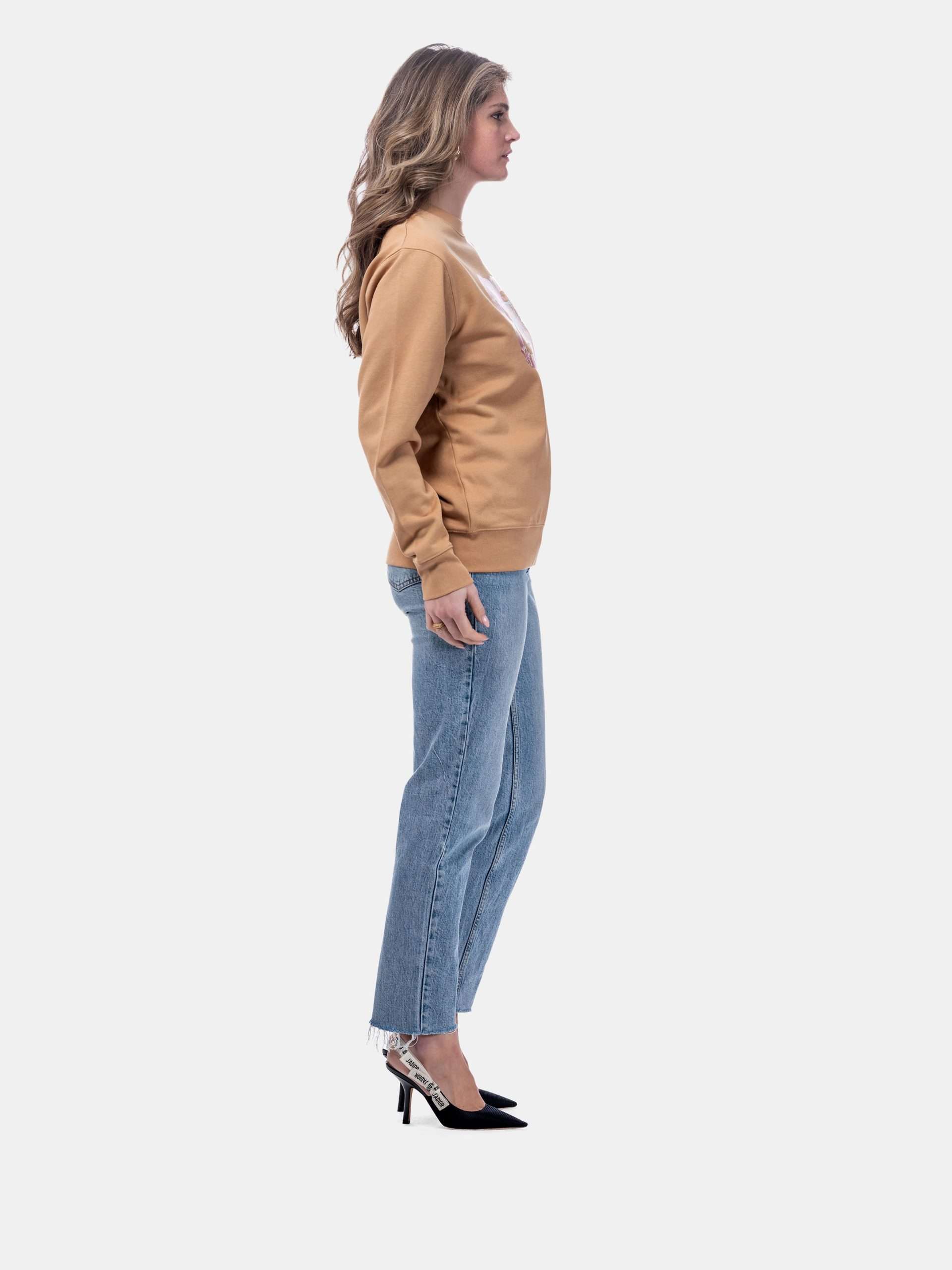 MUCHO GUSTO® Sweater Leopard Fuchsia Turquoise