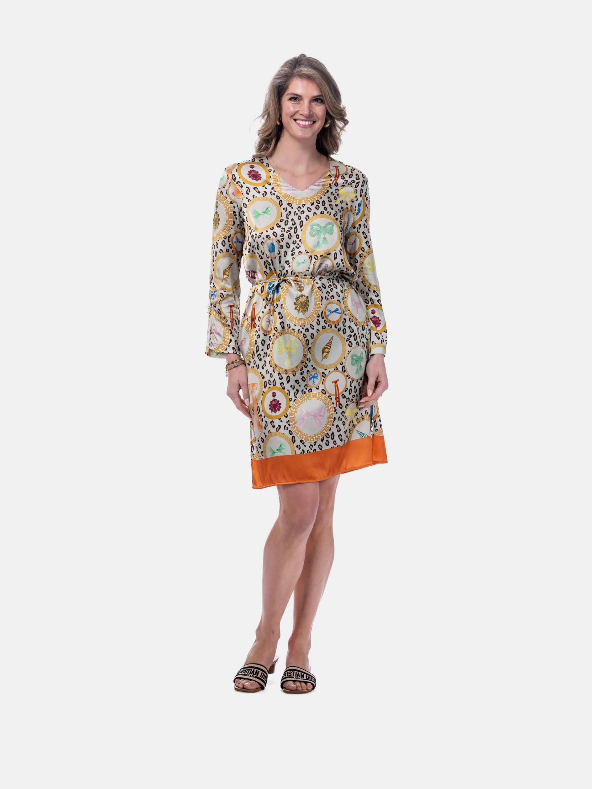 MUCHO GUSTO® Dress Carrara Leopard Baroque Print