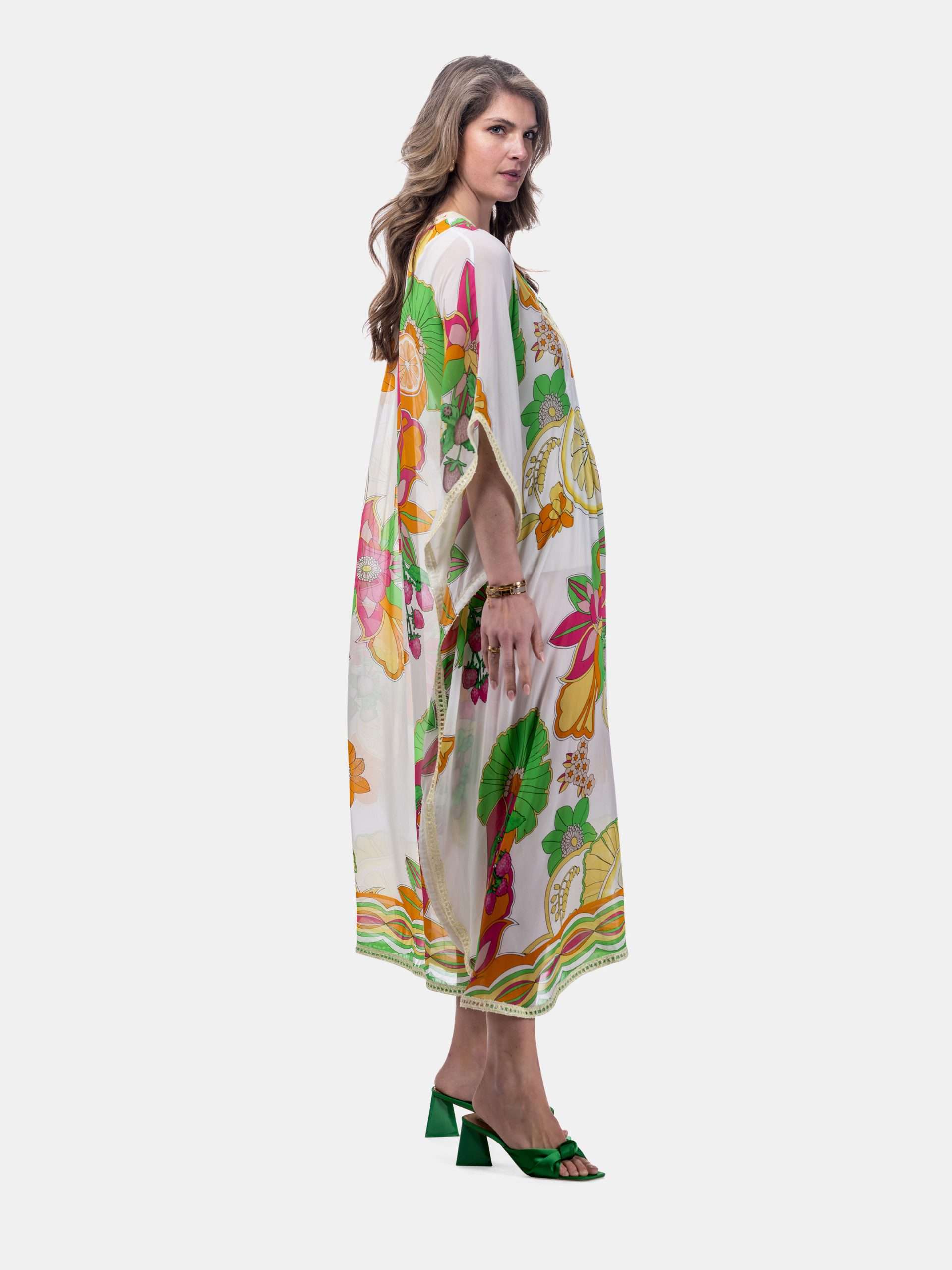 MUCHO GUSTO® Kaftan Capaccio Lemon Flower Elegance