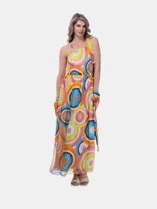 MUCHO GUSTO® Dress Cadiz Colorful Circle Print