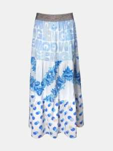 MUCHO GUSTO® Rok Toulouse Blauw MG Print