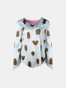 MUCHO GUSTO® Blouse Genua Cactus Heart Print