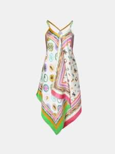 MUCHO GUSTO® Scarf Dress Tirreno Colorful Patchwork Print