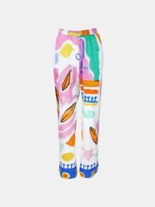 MUCHO GUSTO® Pants Firenze Painted Colorful Print