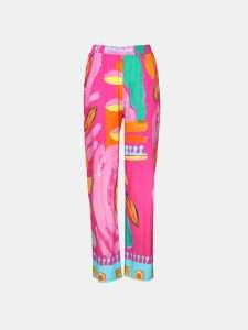 MUCHO GUSTO® Pants Firenze Magenta Painted Print