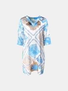 MUCHO GUSTO® Dress Genova Leopard Chain Print