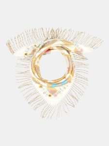 MUCHO GUSTO® Scarf Kiev Beads Round Baroque Print