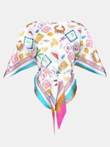 MUCHO GUSTO® Blouse Honolulu Strand Patches-print