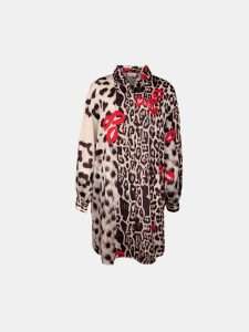 MUCHO GUSTO® Dress Lazise Mixed Animal Kiss Print