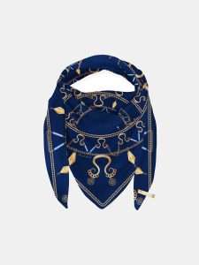 MUCHO GUSTO® Scarf Cannes Golden Navy Chique