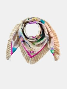 MUCHO GUSTO® Scarf Kiev Fringes Riviera Spirit