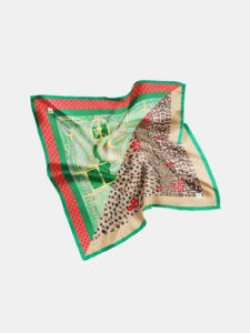 MUCHO GUSTO® Scarf Burano Small Emerald Safari Mix