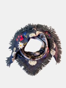 MUCHO GUSTO® Scarf Woolflower Midnight Bloom