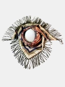 MUCHO GUSTO® Scarf Kiev Fringes Forest Harmony