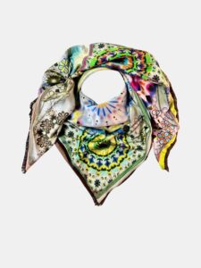 MUCHO GUSTO® Scarf Genova Lime Bloom
