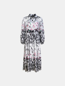MUCHO GUSTO® Dress Bellagio Weiß Blume Eleganz