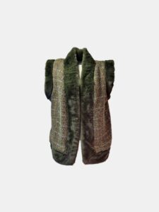 MUCHO GUSTO® Gilet Faux Fur Emerald Forest Elegance