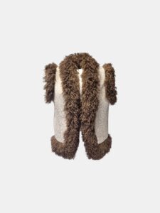MUCHO GUSTO® Gilet Faux Fur Leopard Cocoa Elegance