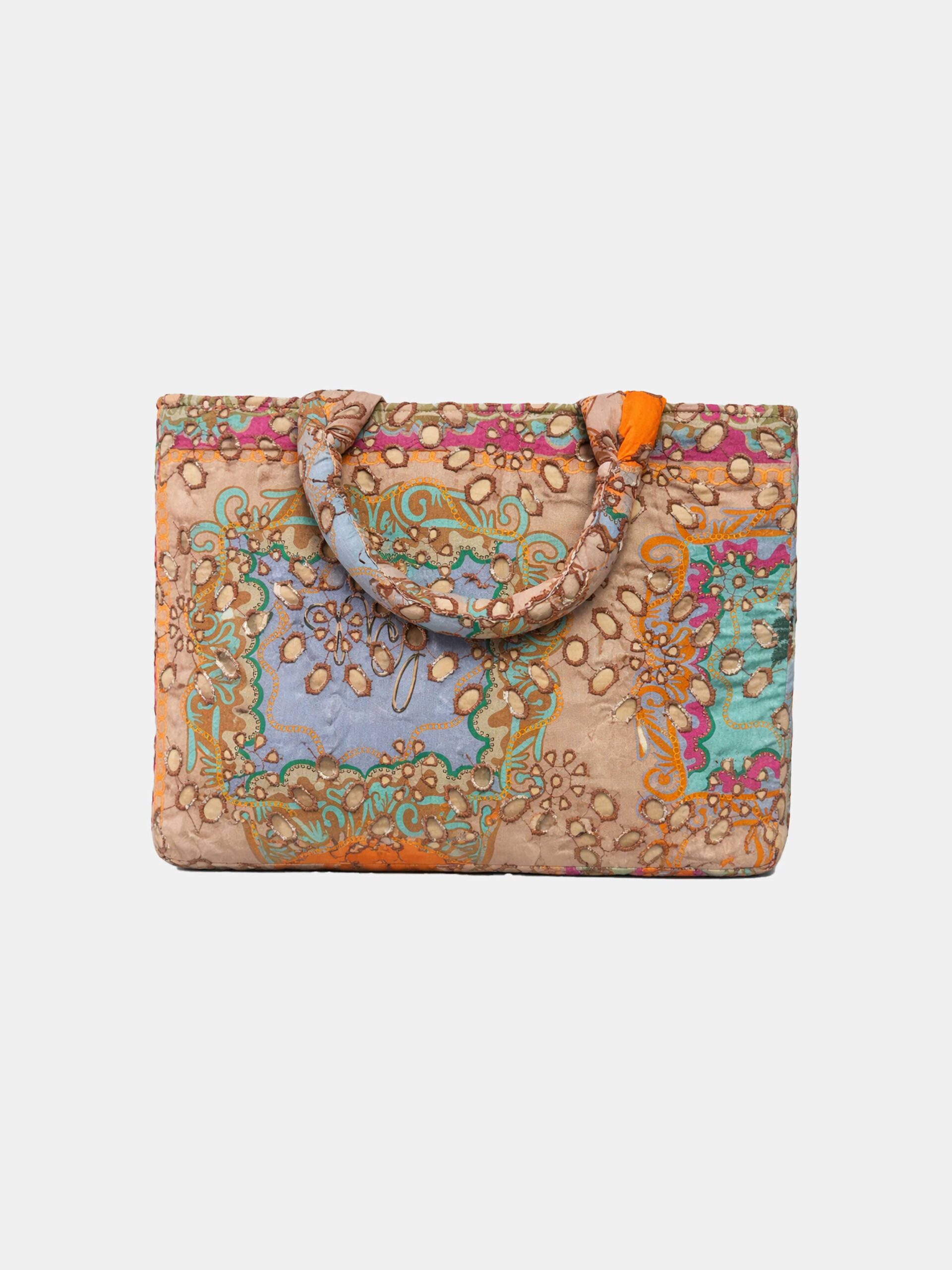 MUCHO GUSTO® Bag Mucho Summer Tropisches Palmen-Patchwork