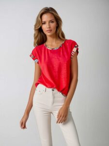 MUCHO GUSTO® Top Paratico Robijn Elegantie