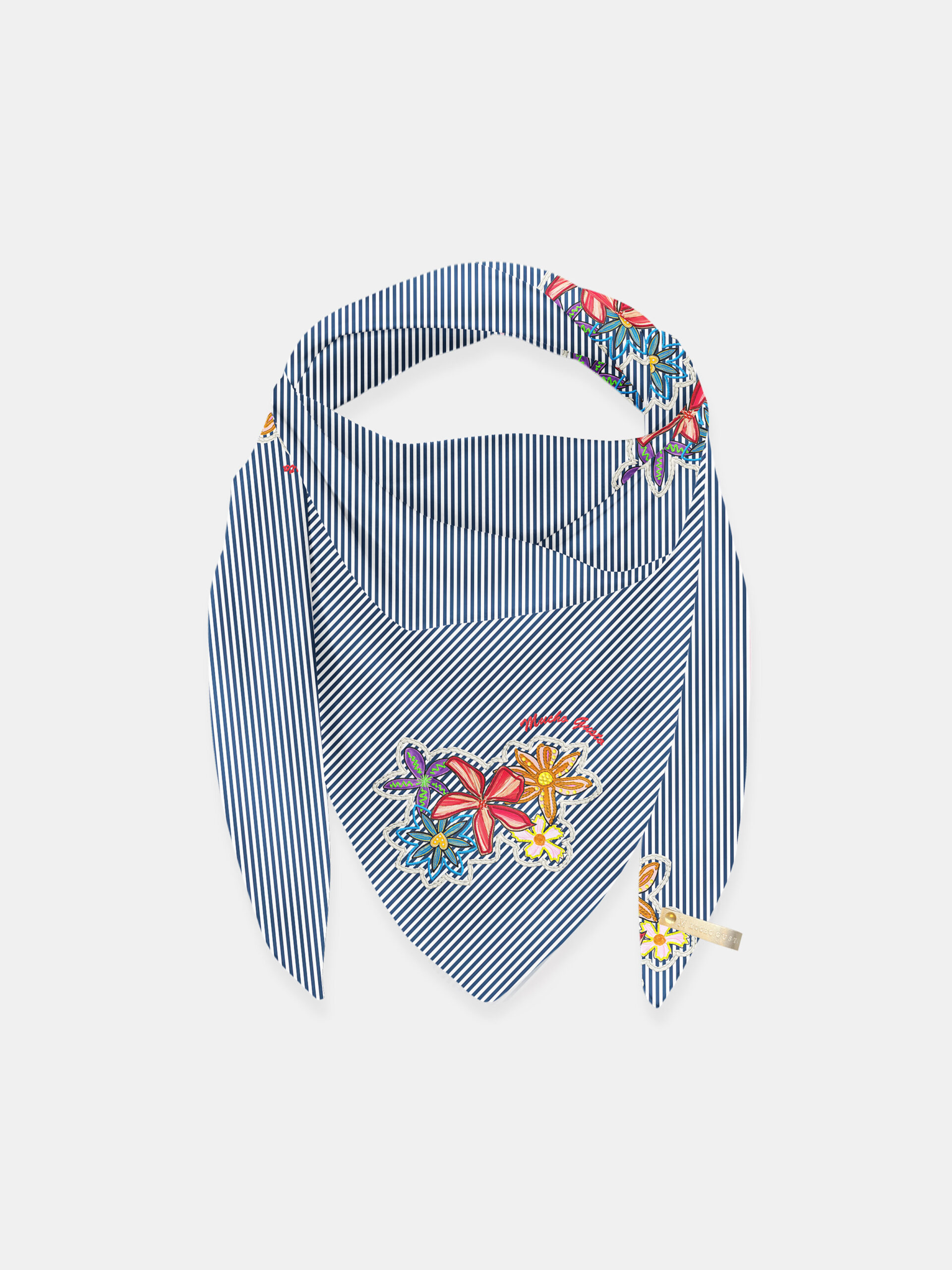 MUCHO GUSTO® Schal Cannes Marinière Blumen Eleganz