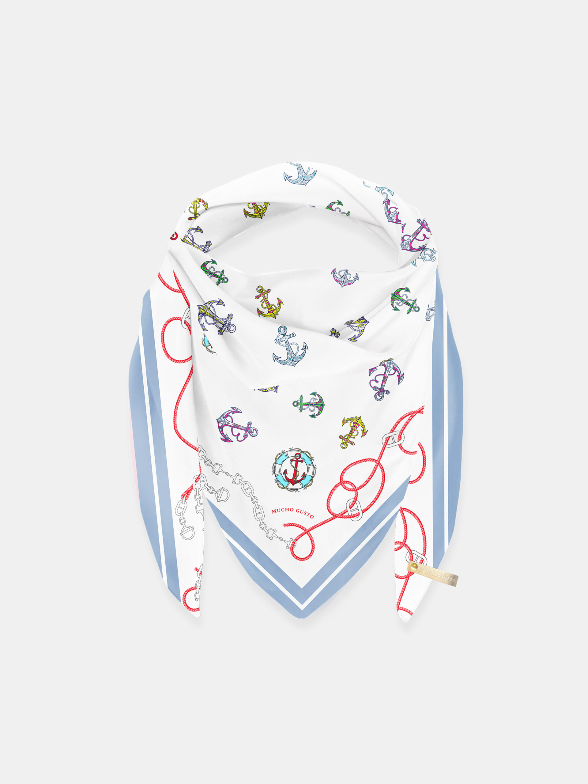 MUCHO GUSTO® Schal Cannes Anker Ketten Eleganz