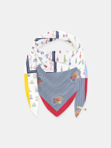 MUCHO GUSTO® Sjaal St. Tropez Maritiem Patchwork