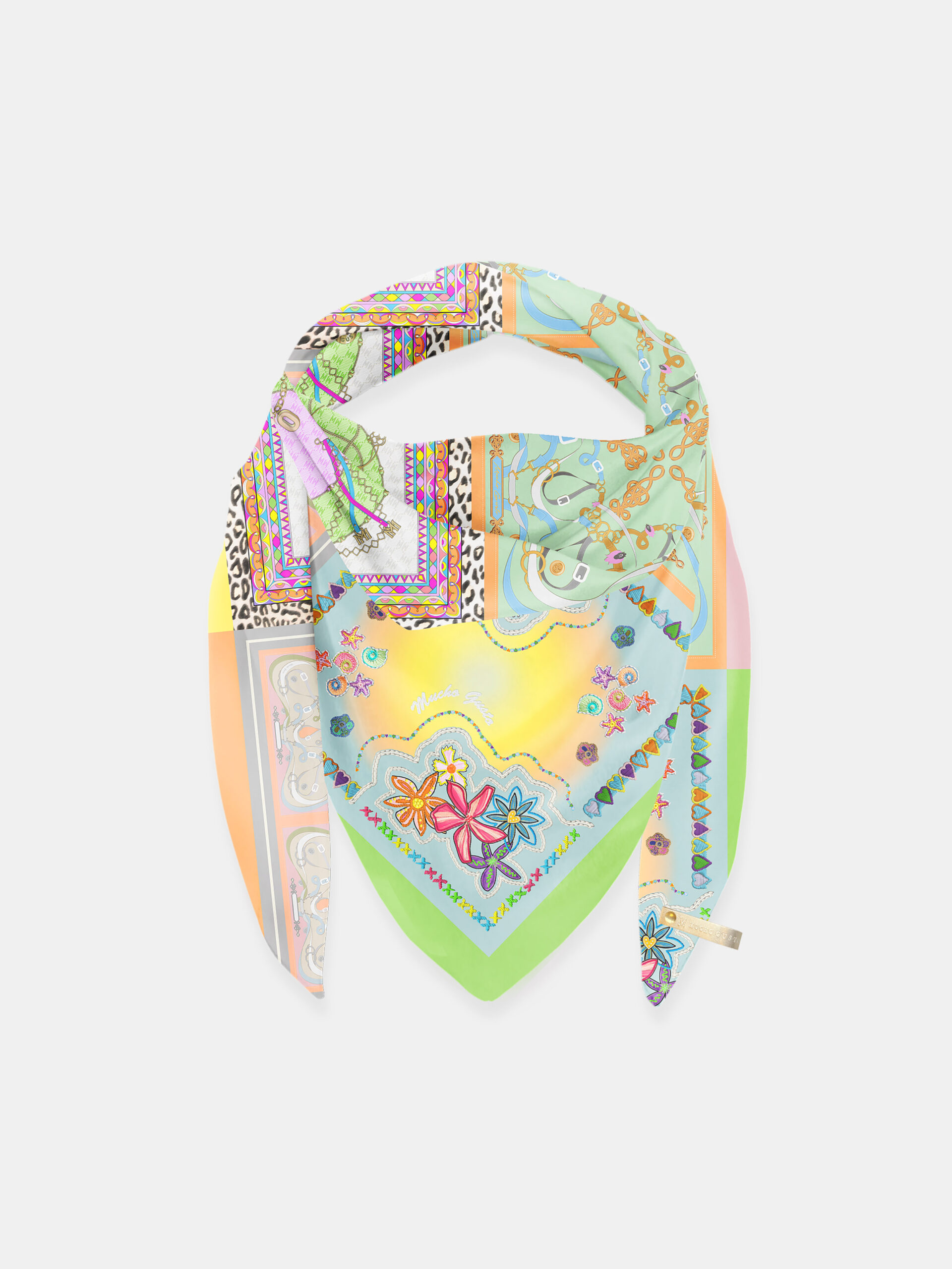 MUCHO GUSTO® Schal St. Tropez Sonniges Patchwork