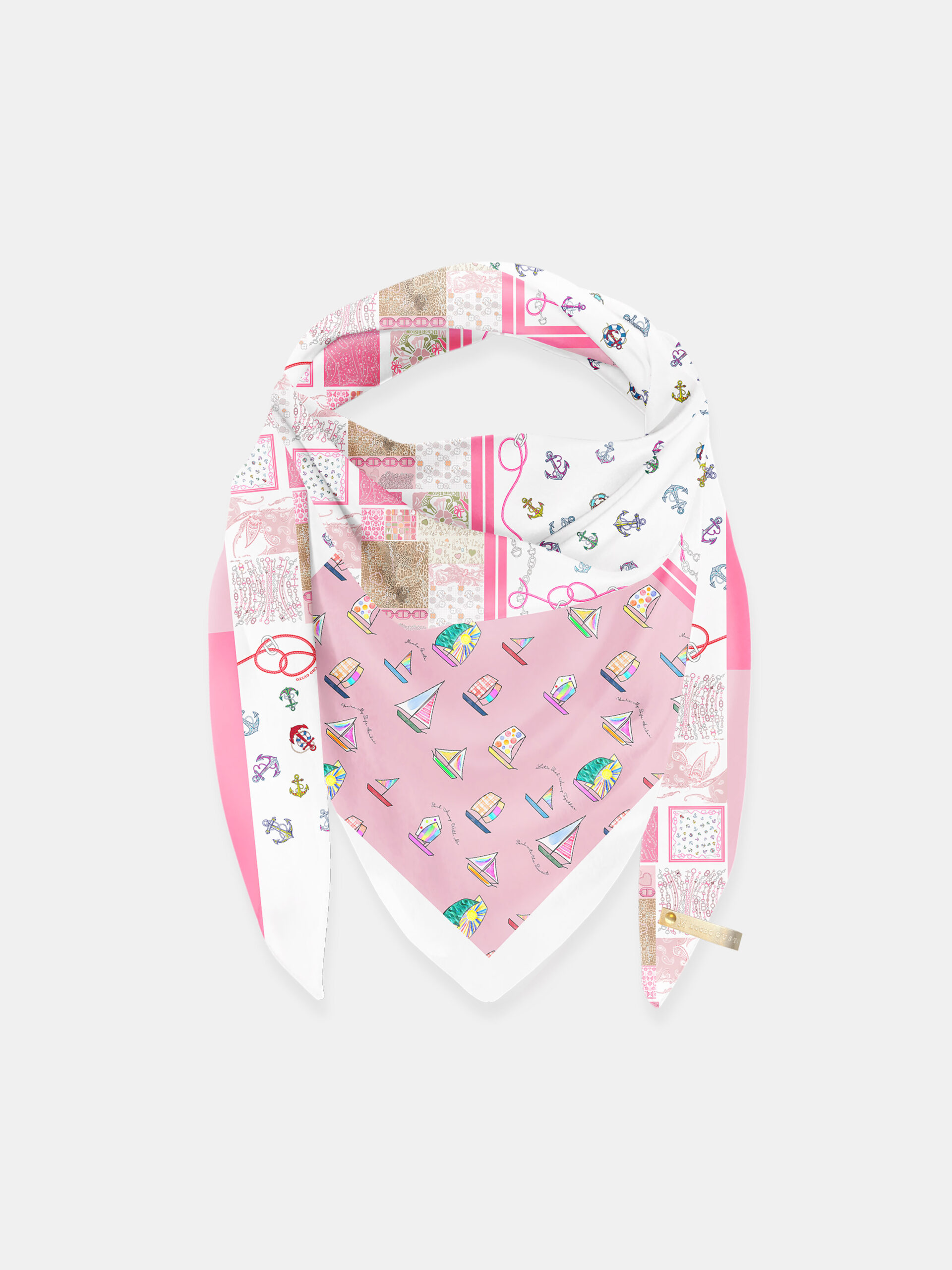 MUCHO GUSTO® Schal St. Tropez Küsten Patchwork